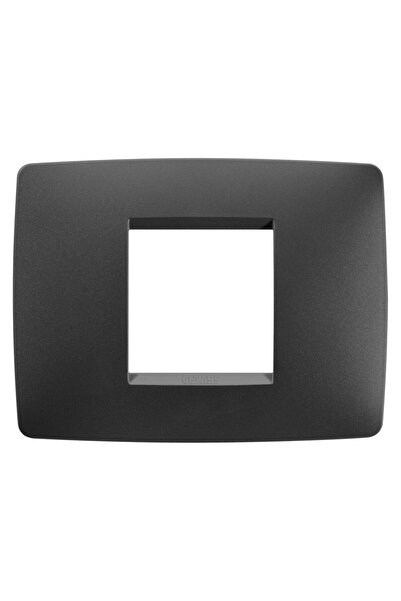 OEM Rama Gewiss Chorus One, 2 module, negru-satin, pentru priza / intrerupator