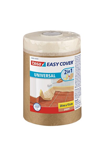 OEM tesa Easy Cover защитно фолио 58880, кафяво, за интериор, 20 м x 15 см