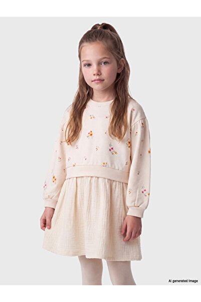 LC Waikiki Quality Pieces from Çelebi Store Zero Roba Collar Flowered Girl's ...