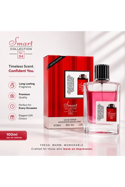 Fragrance Gallery Smart Collection No. 94 Eau de Parfum 100ml, Fresh Floral Fragrance for Women, Long Lasting Perfume Spray, Elegant Scent