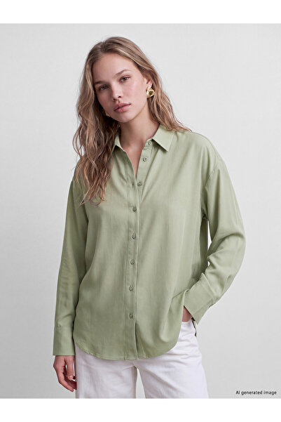 LC Waikiki Loose Fit Poplin Women's Shirt from Uzg Store for Style Enthusiasts
