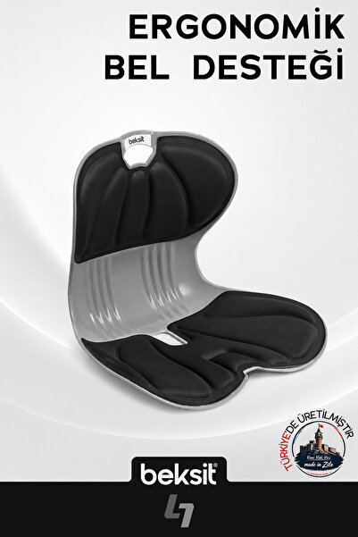 BEKSİT Softtouch Ergonomik Bel Desteği (Süngerli-Gri)