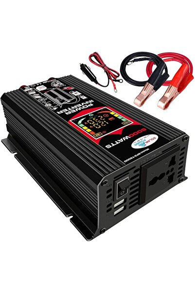 EACAM Icam 6000W Car Power Inverter Dc 12V to Ac 220V Gsm Wave Inverter