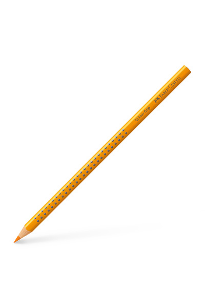 Faber Castell Creion colorat grip galben cadmium inchis faber-castell