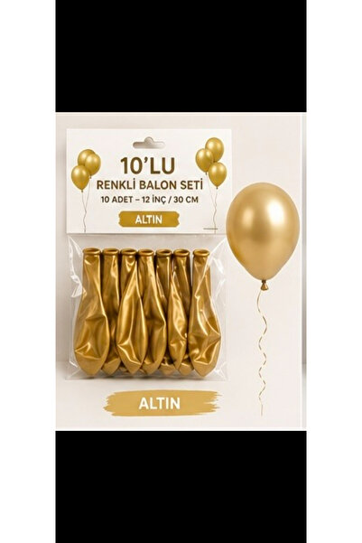 aloha concept 10’lu Renkli Balon Seti 12 İnç 30 cm – Doğum Günü Parti Süsleme...