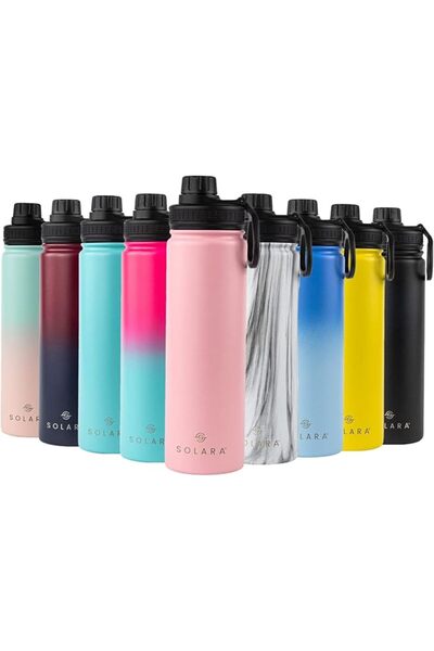 SOLARA Stainless Steel Insulated Water Bottle for Travel, Home, Office, Schoo...