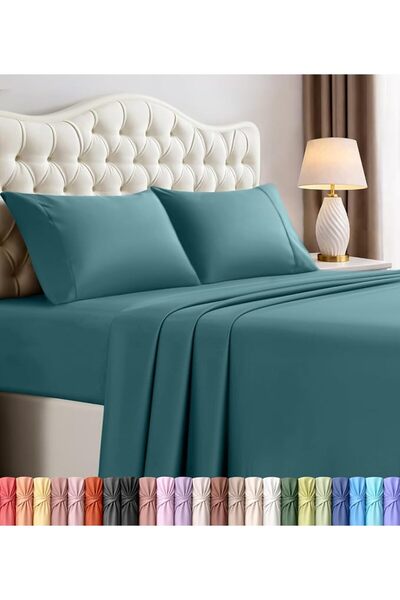 Utopia Bedding طقم شراشف سرير من يوتوبيا بيدينغ - نسيج ناعم من الياف المايكرو...