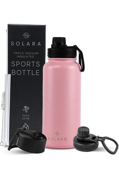 SOLARA Stainless Steel Insulated Water Bottle for Travel, Home, Office, Schoo...