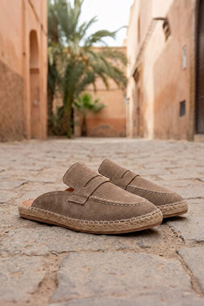 by selvi Lukka Shoes Erkek Amaya El Yapımı Vizon Suni Deri Tozu Espadril Loaf...