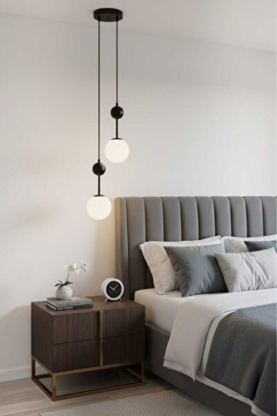 BSA LIGHTING OBRIT SİYAH 2'Lİ (120 CM ) YATAK BAŞI AYNA YANI DEKORATİF SARKIT...