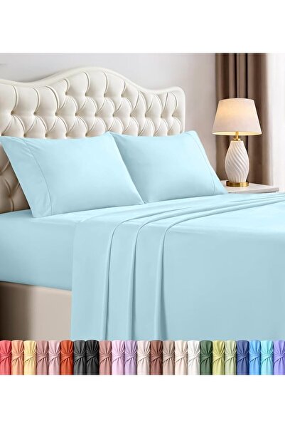 Utopia Bedding طقم شراشف سرير من يوتوبيا بيدينغ - نسيج ناعم من الياف المايكرو...
