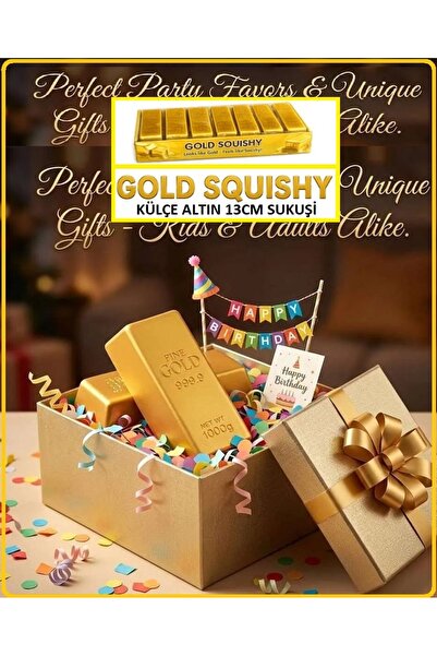 OYUNCAKSAHİLİ Külçe Altın Model squishy Sıkılabilir Oyuncak slow rising 1 adet Yeni Trend Gold Külçe Altın Blok sukuşi Yavaş Yükselir viral tereyağ skuşi