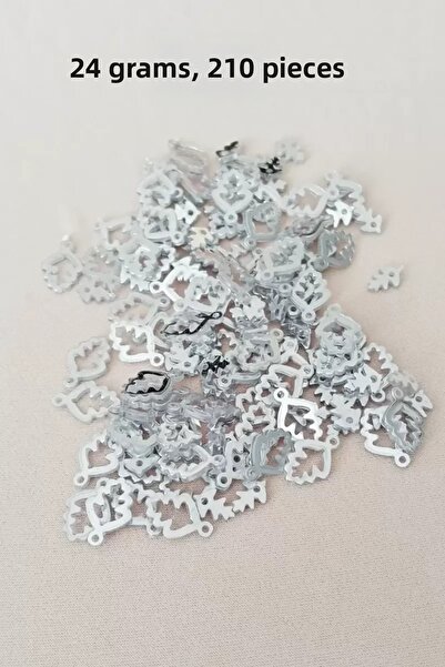 Mestore Oya Evening Dress Bracelet Necklace Plexi Metallic Plastic Sequins Si...