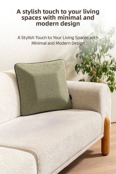 VİSCOTEX 100% Visco Throw Pillow – Soft Textured Decorative Pillow with Orthopedic Comfort Support (40X40 / 45X45 cm)