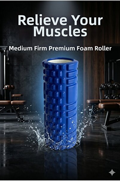 SUNYOGA Foam Roller Massage Roller Medium Hard – Post-Workout Muscle Relaxant...