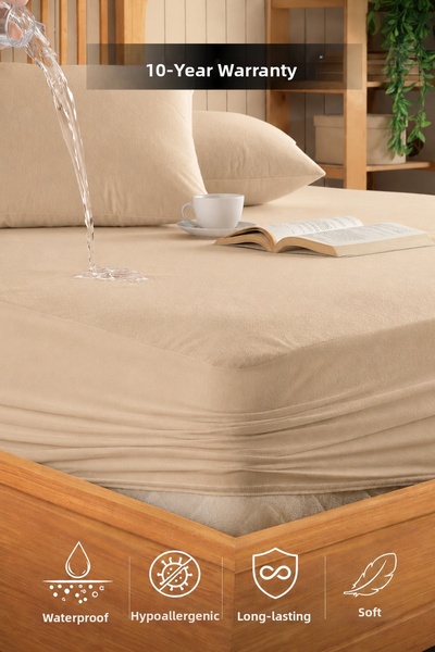 Formeya Καφέ Micro Fitted Full Edge Water Liquid Proof Προστατευτικό στρώματο...