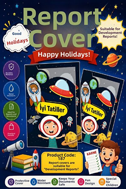 Ata Yayıncılık Ata School Report Card Cover (Suitable for Development File) P...