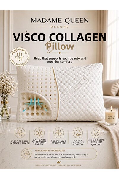 MADAME QUEEN Deluxe Visco Collagen Air Channel 360 °   Pillow 60X40 cm