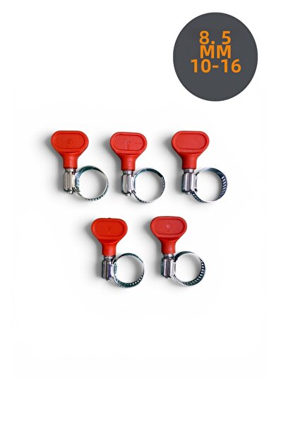 Tuna Butterfly Handle Garden Hose Clamp 13-19 mm 5 Pcs