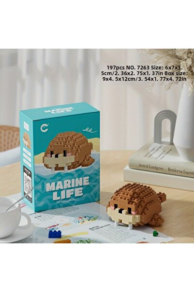 womi Marine Life Series Cute Sea Lion Block Building Block Figure