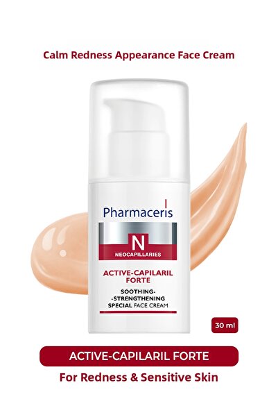 Pharmaceris كريم الوجه أكتيف-كابيلاريل فورت لمنع الاحمرار الدائم، وتخفيفه وته...