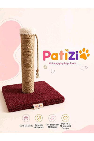 PATİZİSHOP Cat Scratching Post Natural Sisal