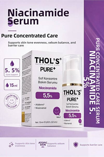 THOLS TB60 PURE+ 5.5% نياسيناميد نقي لموازنة الدهون ومكافحة آثار حب الشباب - ...