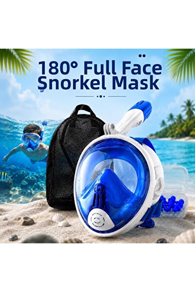 MultiZone Full Face Snorkel Mask 180 °   Panoramic Diving Goggles S-M, L-Xl S...