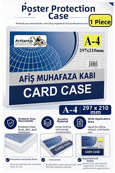Artlantis Container pentru afișe A4 1 bucată 21x29,7 cm Container pentru depo...