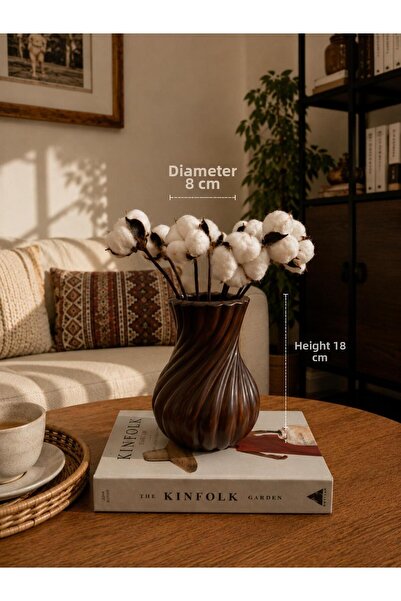 DygArtHome Curved Ceramic Vase (18cm)