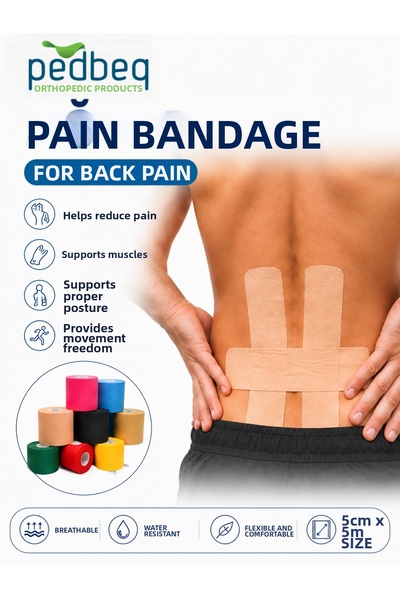 pedbeq Kinesiology Tape 5 Cm*5 Mt Pain Relief Tape