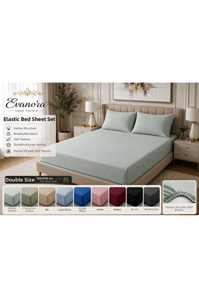Evanora 5 Piece Double Bed Sheet Set