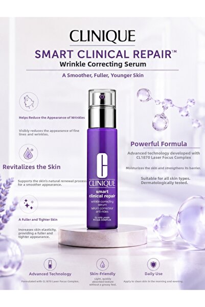 Clinique Smart Clinical Repair Anti-Aging Repair Facial Serum 50 ml Wrinkle Care