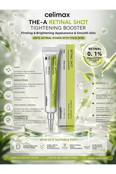 Celimax The-A Retinal Shot Anti-Aging, Fine Line and Wrinkle Skin Renewing an...