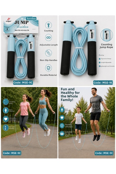 Empressco Jump Rope with Counter – Professional Cardio Exercise Rope Mse-9C