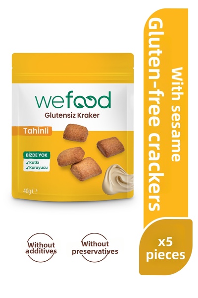 Wefood مقرمشات بالطحينة، 5 عبوات × 40 غرام