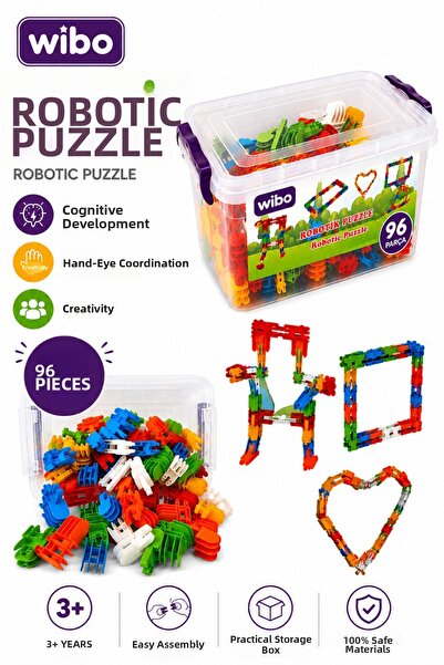 Wibo Robotics Puzzle 96 Piece Building Blocks Assembling Toy Set 3 Years+
