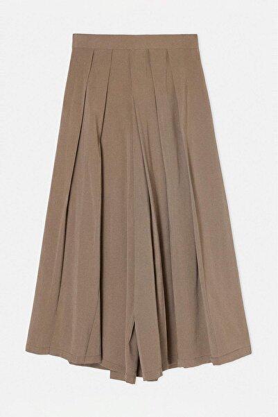 Drop by TrendyolMilla Haki pantalone sa elastičnim strukom, patentnim zatvara...