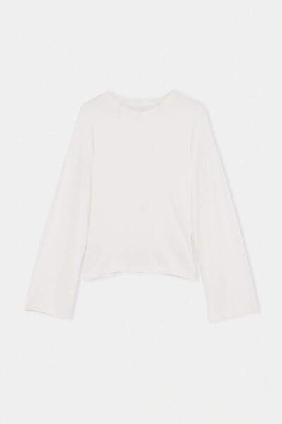 Trendyol Collection Ecru Knitted T-Shirt Twoaw27Ts00015