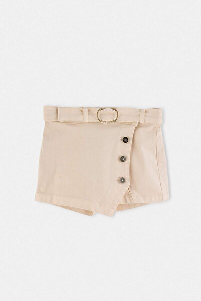 TRENDYOLKIDS Ecru Girls' Short Skirt