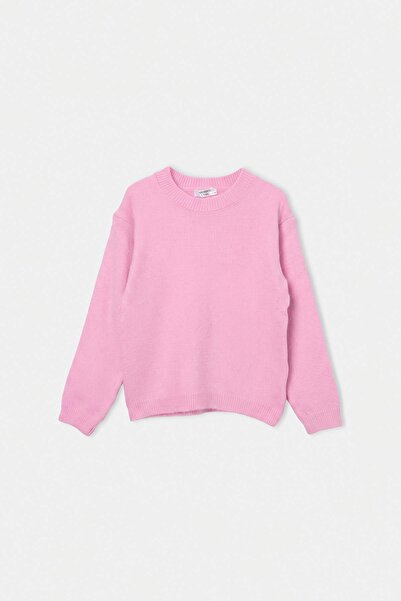 TRENDYOLKIDS Rosa Mädchenpullover TKDAW27KZ00008