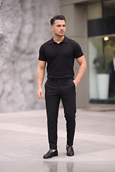 Dr Dnm Remix Tricou din lycra cu gât polo pentru bărbați
