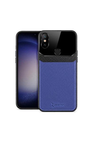 Zebana Xiaomi Redmi S2 Compatible Case Lens Leather Case Navy Blue
