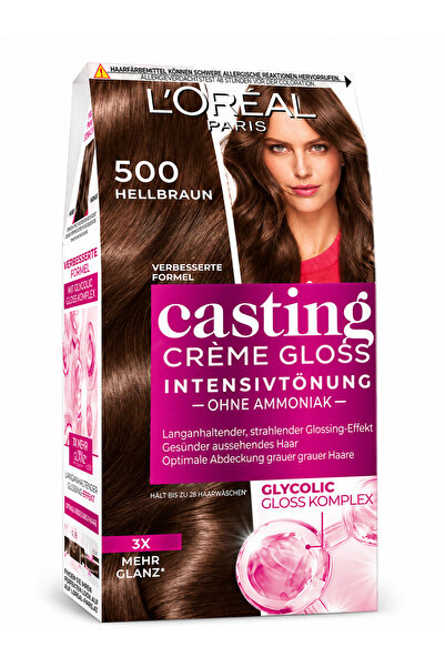 L'Oreal Paris Casting Creme Gloss #500 Castaño Claro Açık Kahverengi Saç Boya...