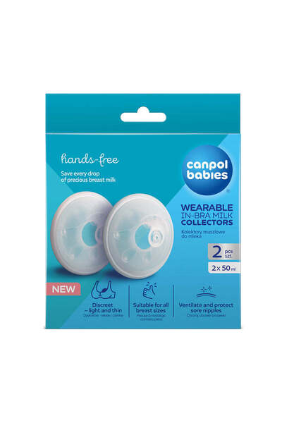 CANPOL Colectoare de lapte tip scoica de lactatie, 2 Buc 1/700, babies