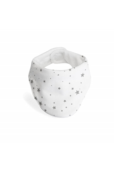 Babyjem Baveta cu doua fete tip esarfa Scarf (Culoare: Alb)