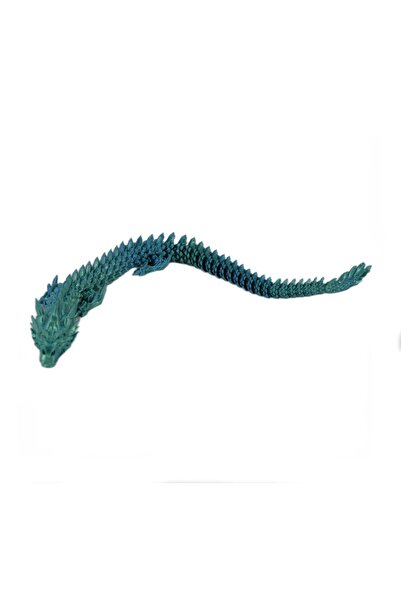 Sani figurină, dragon, 30 cm, imprimare 3D, albastru