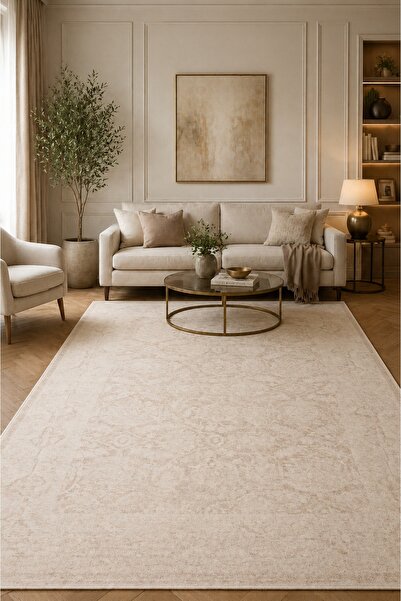 akbel halı & yatak exclusive home design Shiraz SHR 01 Krem - Vintage Eskitme...
