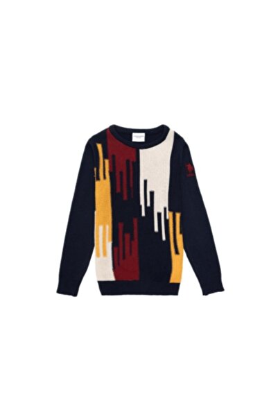 U.S. Polo Assn. Boy's striped detail knit sweater gk5161