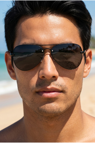 Takı Dükkanı Di caprio black drop polarized men's sunglasses bl1931